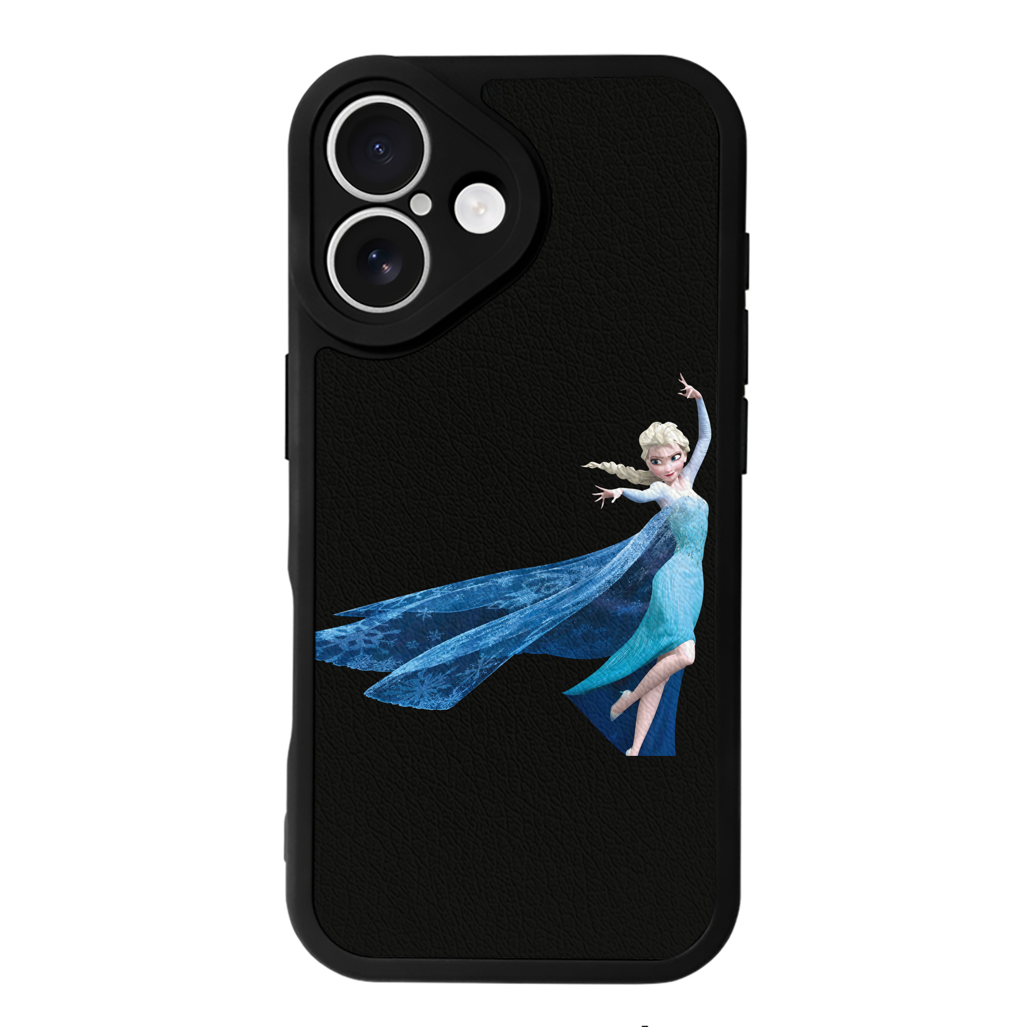 （画像用） アナと雪の女王 アンナ エルサ Frozen Anna Elsa 【iPhone 16シリーズ対応】シリコンスマホケース（レザー調） 材質：シリコン